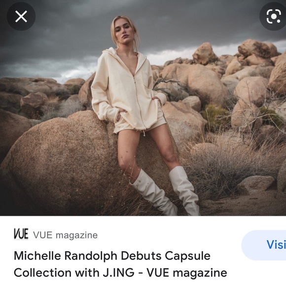 Soft Atlantic Beige Sweat Set with shorts by J.ING - Picture 4 of 12